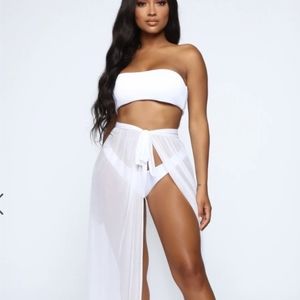 Adorn By Me Cover Up Skirt- Fashion Nova Red